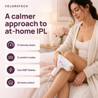 VELORATECH IPL handset — a calmer approach to at-home hair removal
